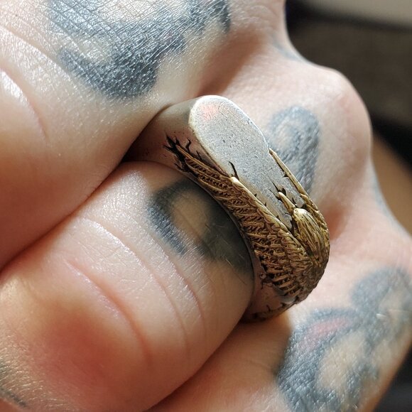 Clocks and Colours 925 silver Bad Omen Ring size 9 - Picture 3 of 4